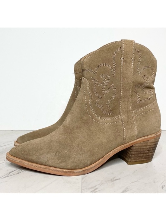 Dolce Vita Shoes - New! Dolce Vita Solow Tan Suede Western Bootie 7